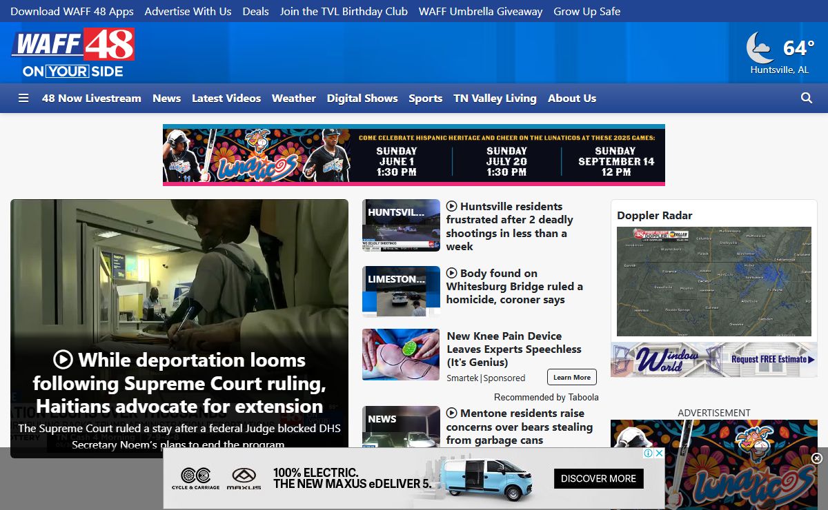 WAFF | Alabama News, Weather, Sports | Huntsville, Alabama