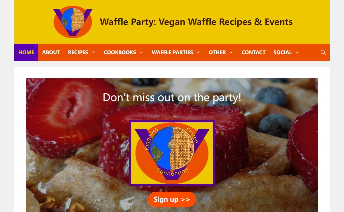 Home - Waffle Party: Vegan Waffle Recipes & Events