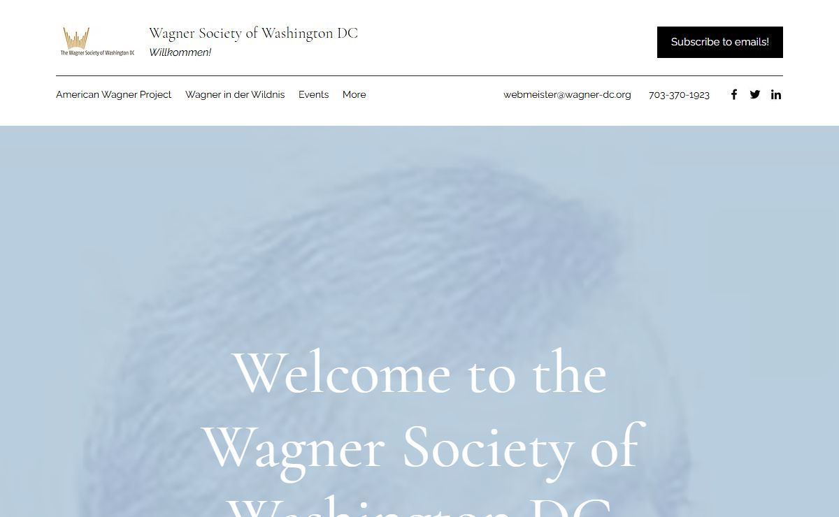 Wagner Society of Washington DC | Charitable organization