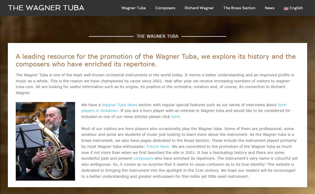 The Wagner Tuba: History, Composers, Works, Wagner Tuba News