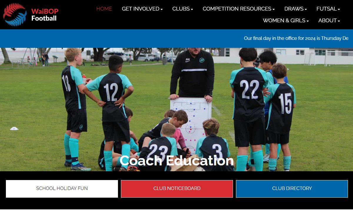 WaiBOP Football - HOME