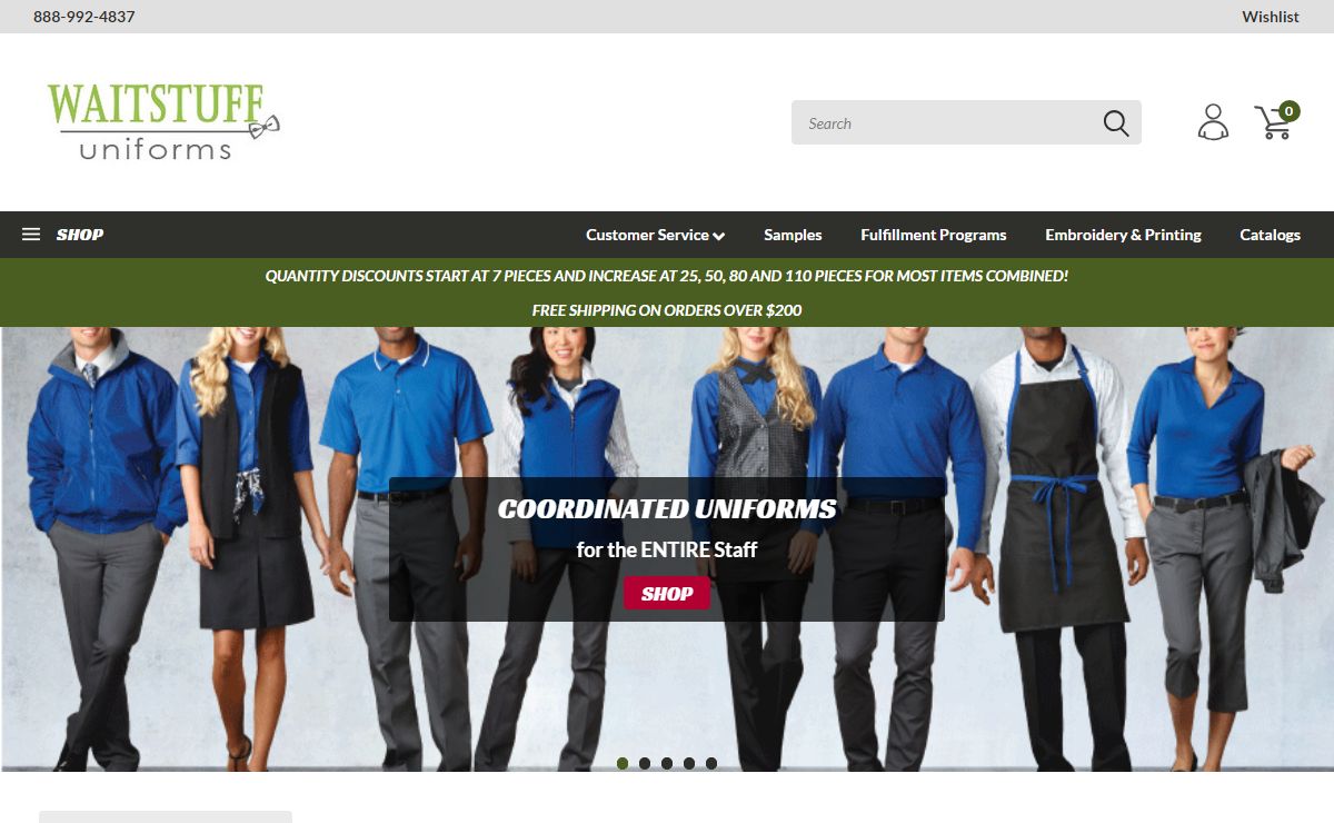 Restaurant Uniforms & Hotel Corporate Apparel | WaitStuff Uniforms