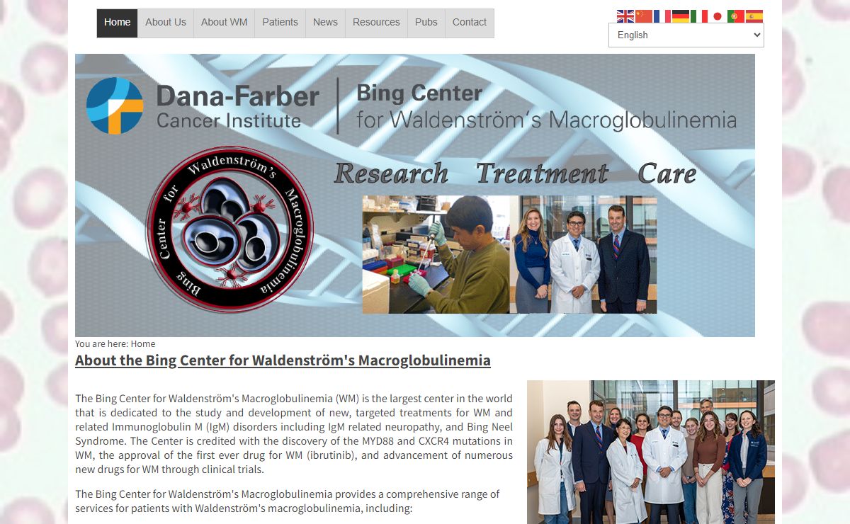 Bing Center for Waldenstrom's Macroglobulinemia - Home