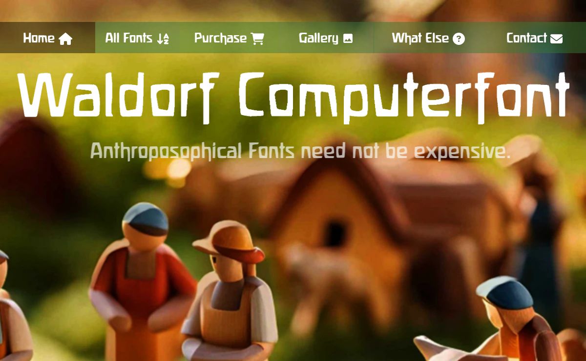 Waldorfschrift Computerfont