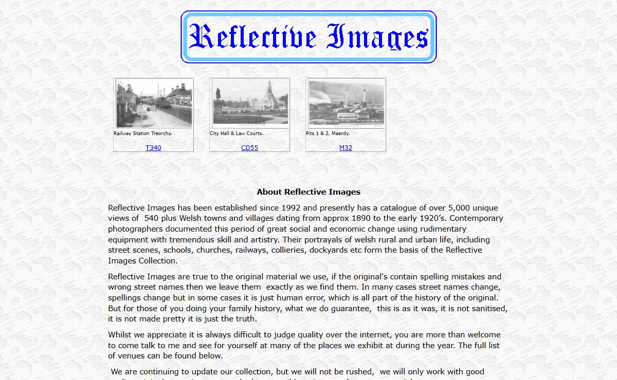 Reflective Images - Unique Views of Welsh Towns & Villages.'