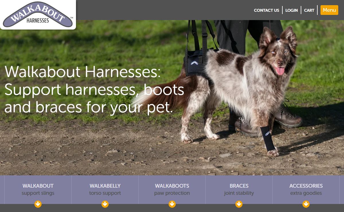 Dog harness for mobility and stability | Walkabout Harnesses – Walkabout Harnesses, LLC