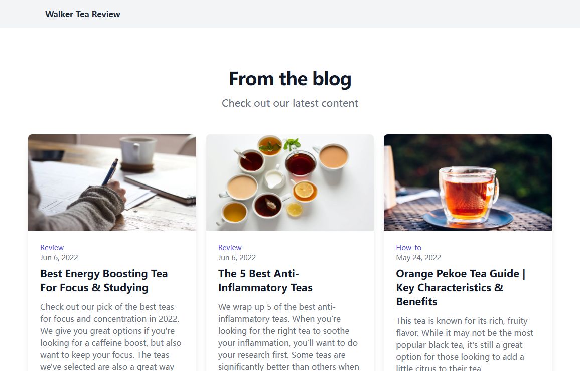 Home | Tea Review Site