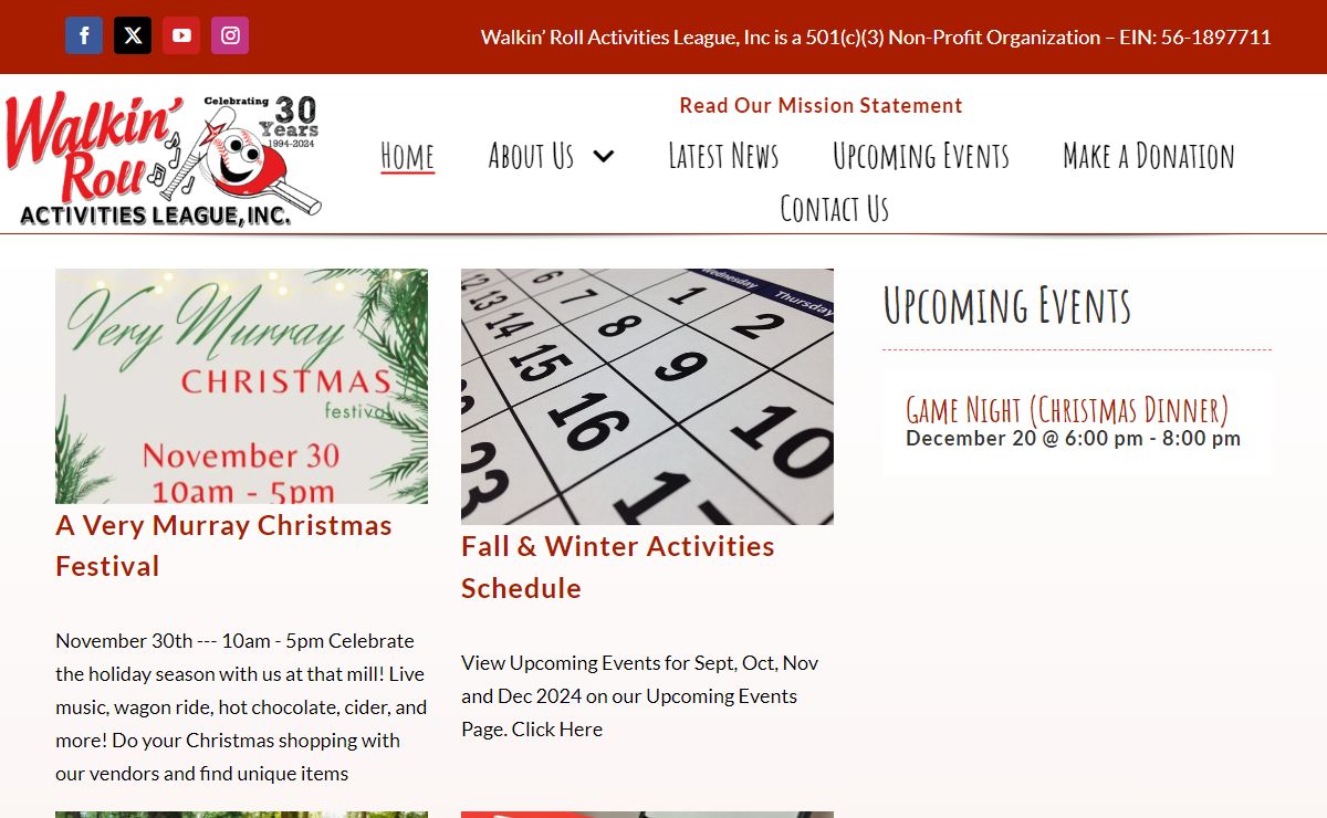 Walkin' Roll Activities League, Inc. – Hildebran, NC