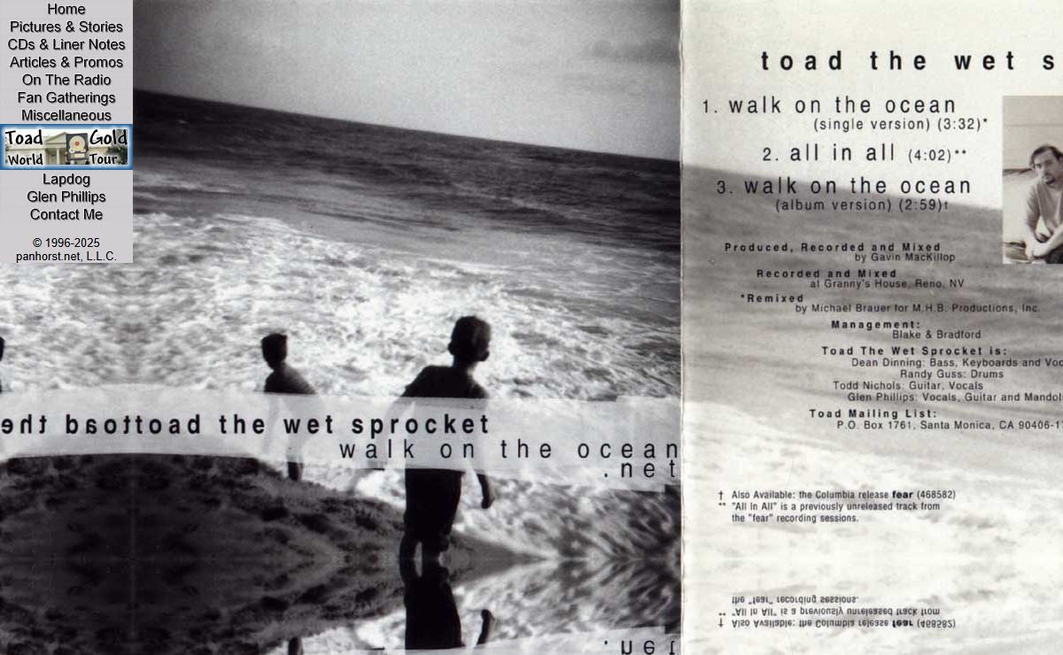 Toad the Wet Sprocket • Walk On The Ocean