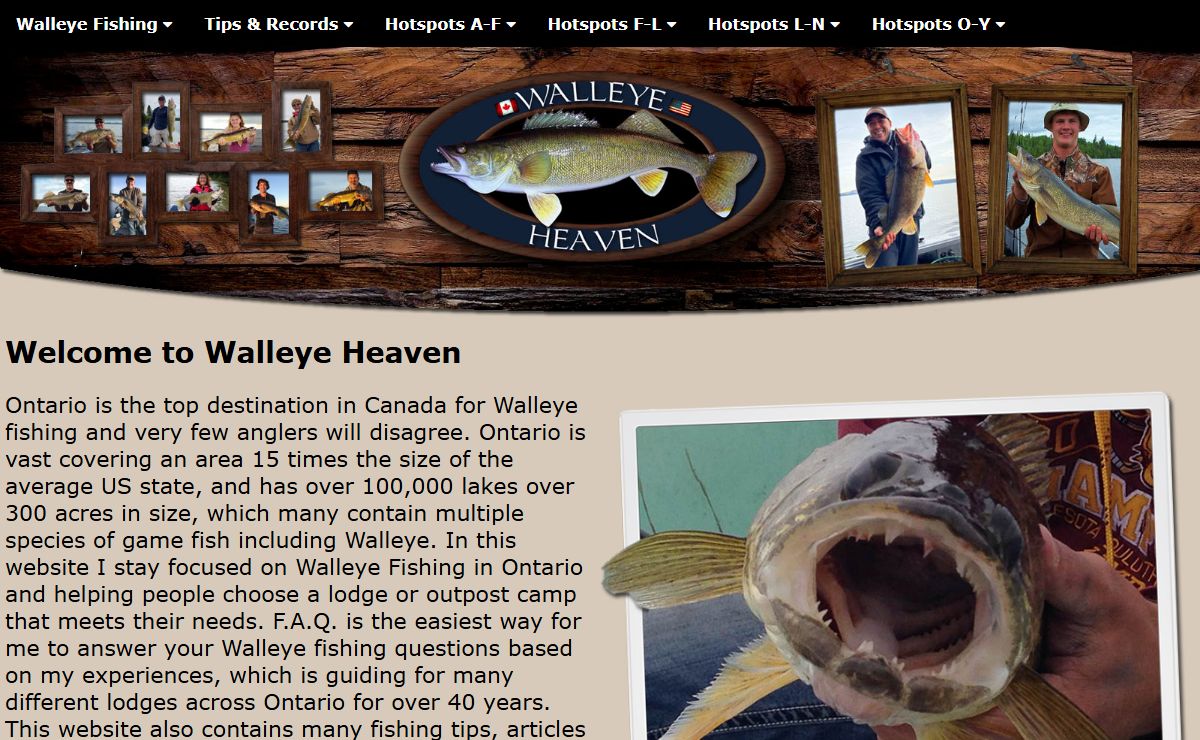 Ontario Walleye Fishing Canada