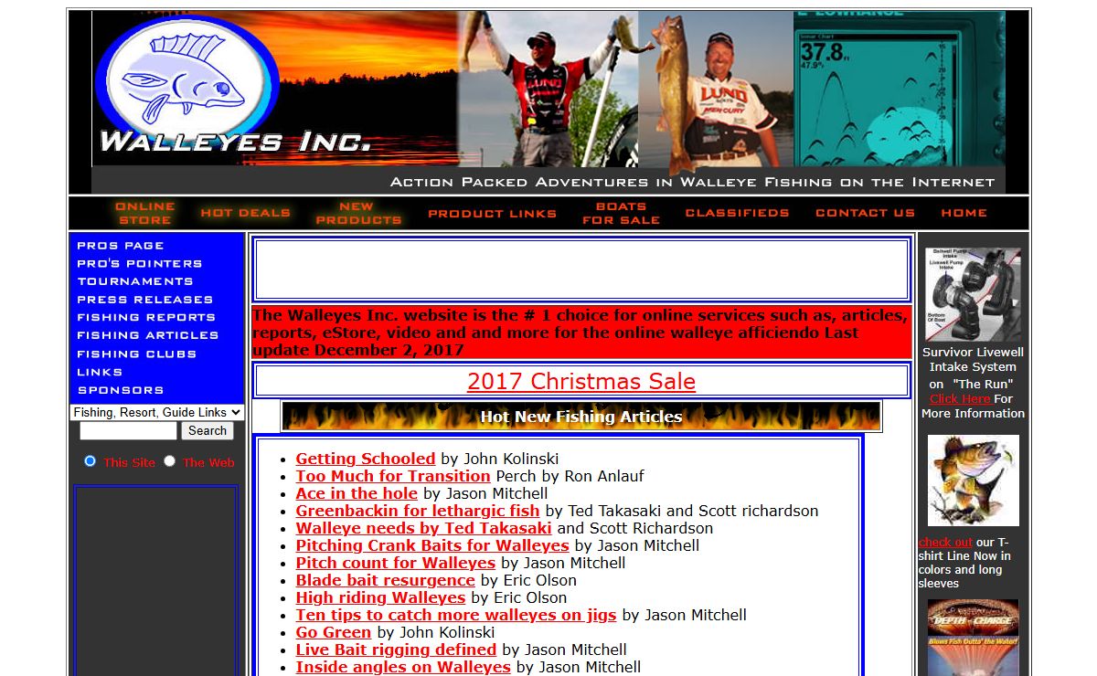 Walleyes Inc. - Home - Action Packed Adventures In Walleye Fishing Online!