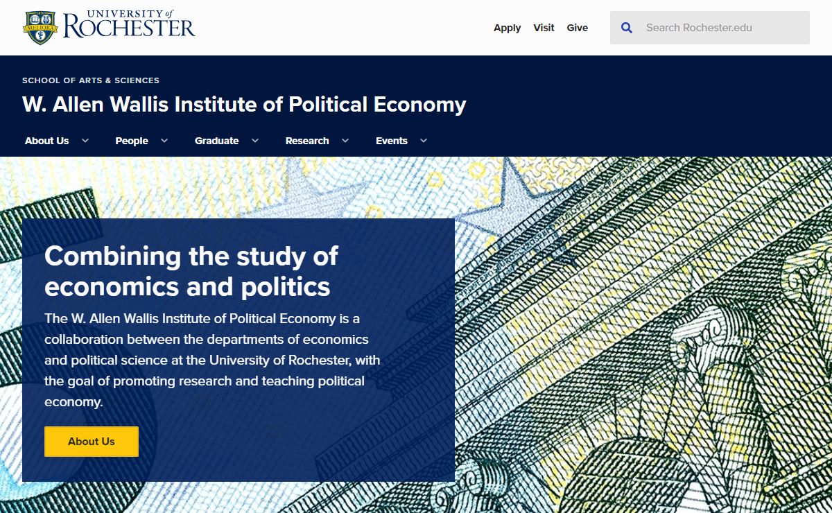 W. Allen Wallis Institute of Political Economy : University of Rochester