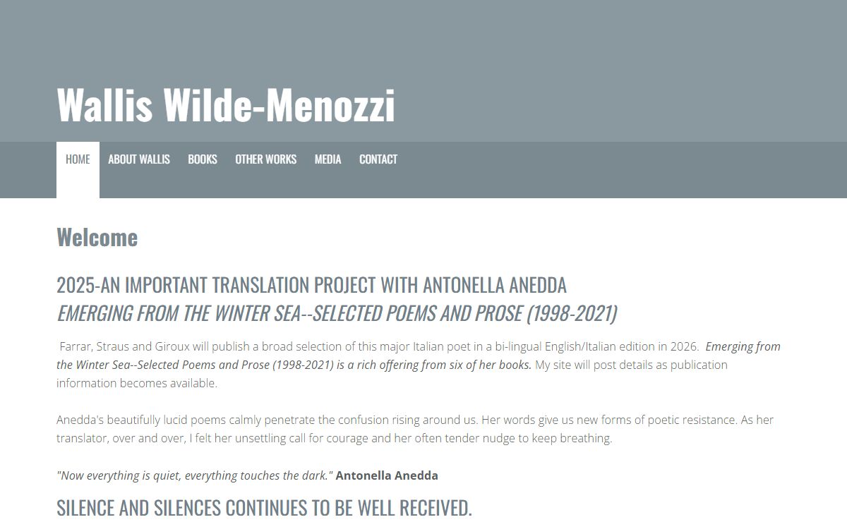 Wallis Wilde-Menozzi - Welcome 