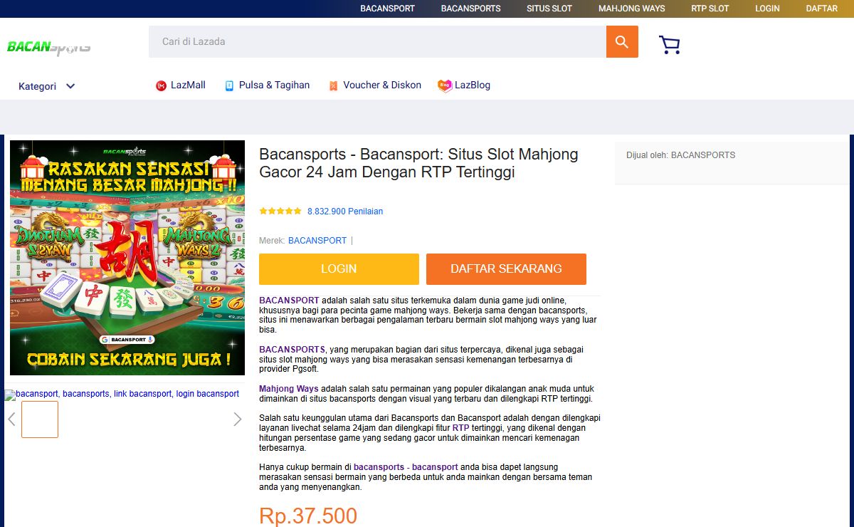 Bacansports - Bacansport: Situs Slot Mahjong Gacor 24 Jam Dengan RTP Tertinggi