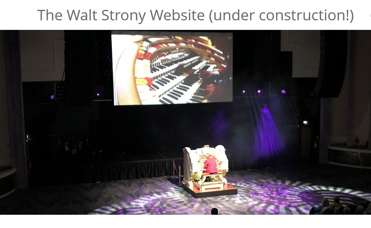 The Walt Strony Website (under construction!) - Welcome