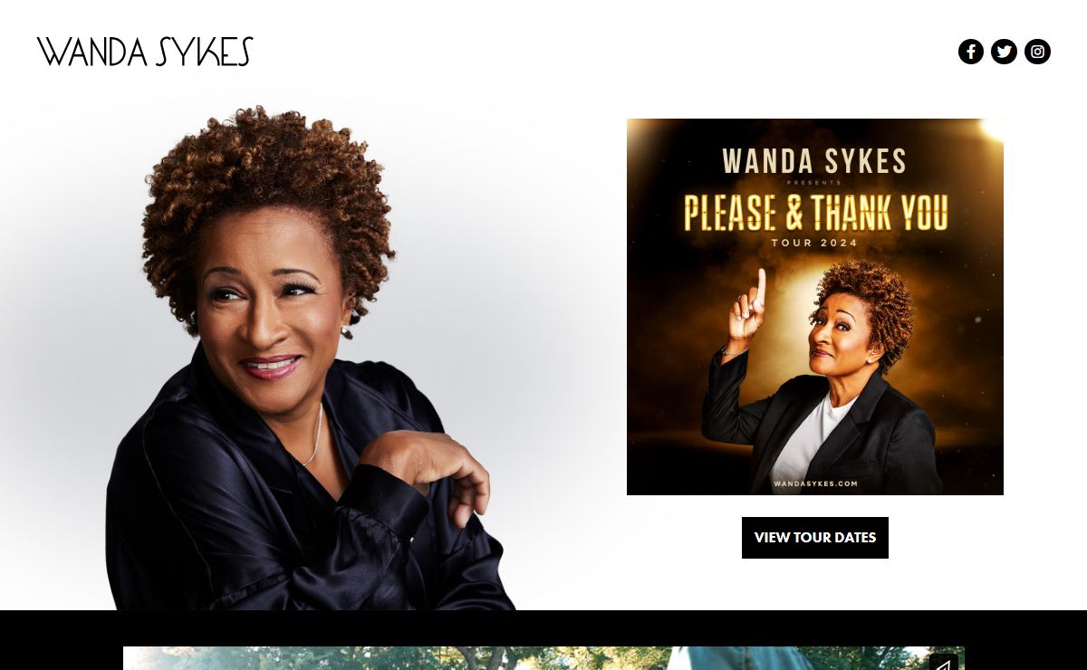 Official Website of Comedian and Television Personality Wanda Sykes
