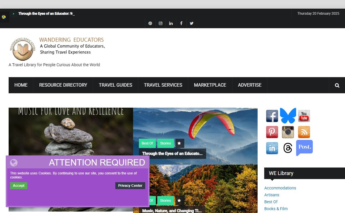 Wandering Educators | A Travel Library for People Curious About the World