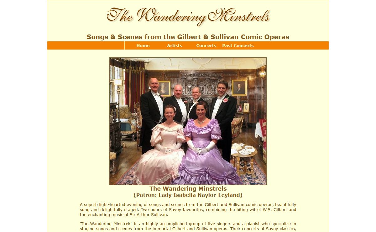 The Wandering Minstrels Gilbert & Sullivan specialists