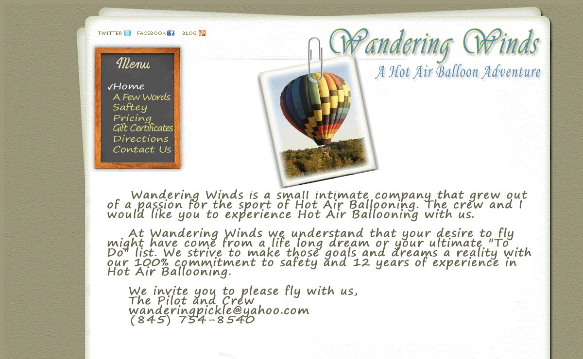Wandering Winds Hot Air Balloon Adventure