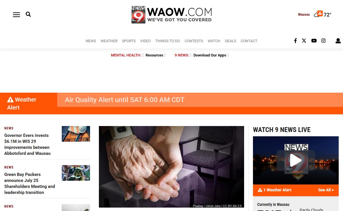WAOW 9 News | Wausau, WI News, Weather & Sports | We've Got You Covered