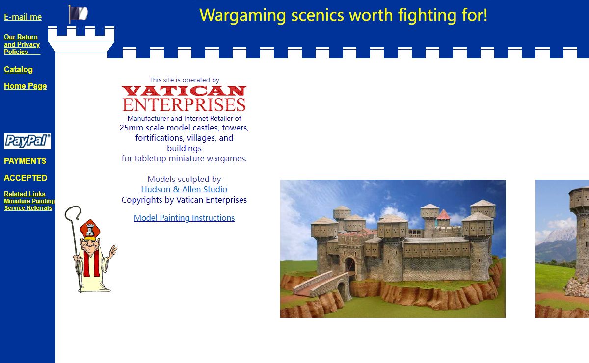 Vatican Enterprises, Wargaming scenics worth fighting for!