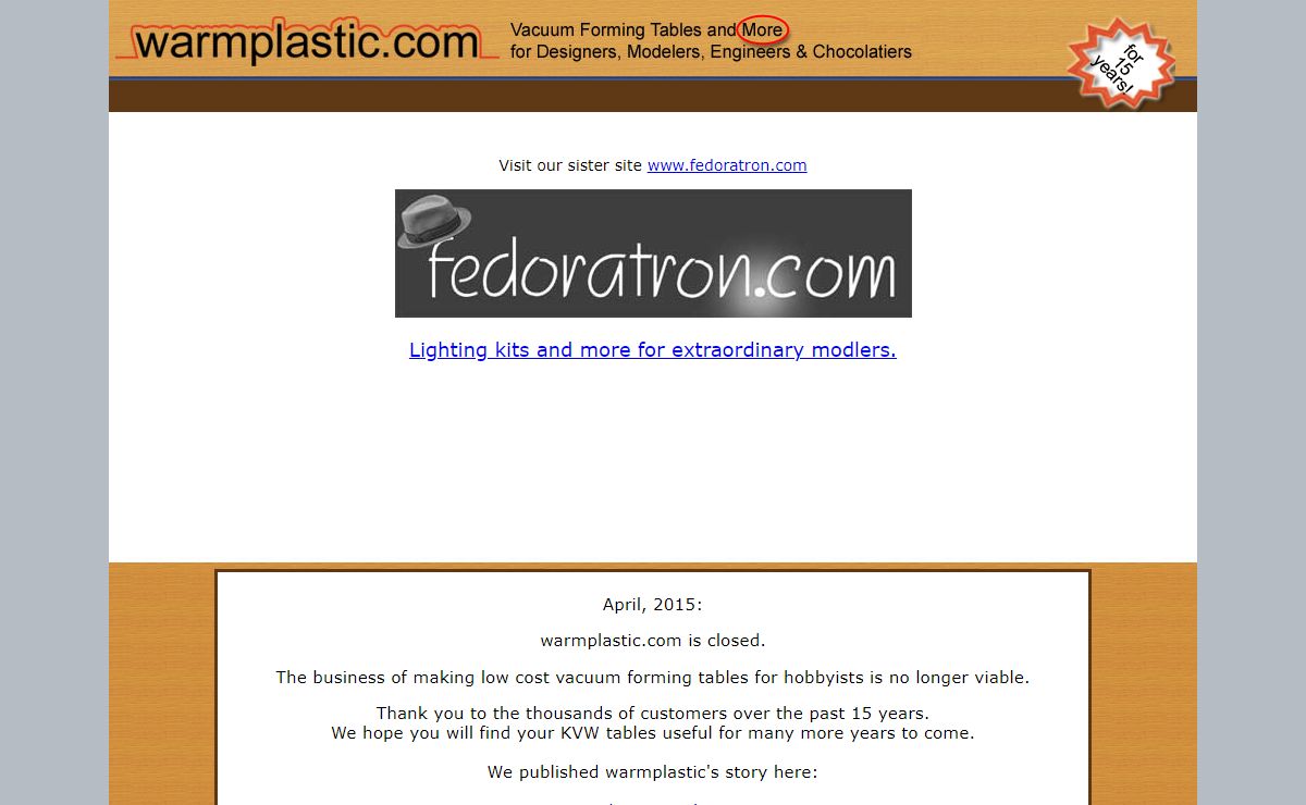 Vacuum Forming Tables and More -- The Kingston Vacuum Works