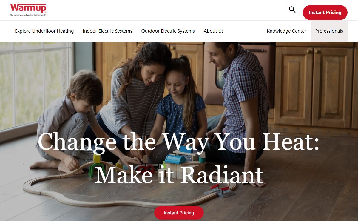 WARMUP Inc | Radiant Floor Heating Company | Official US