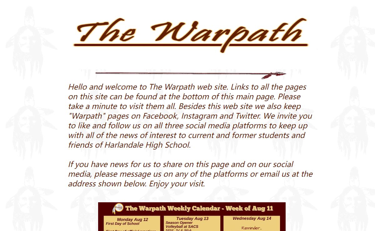 The Warpath, Harlandale Indian News