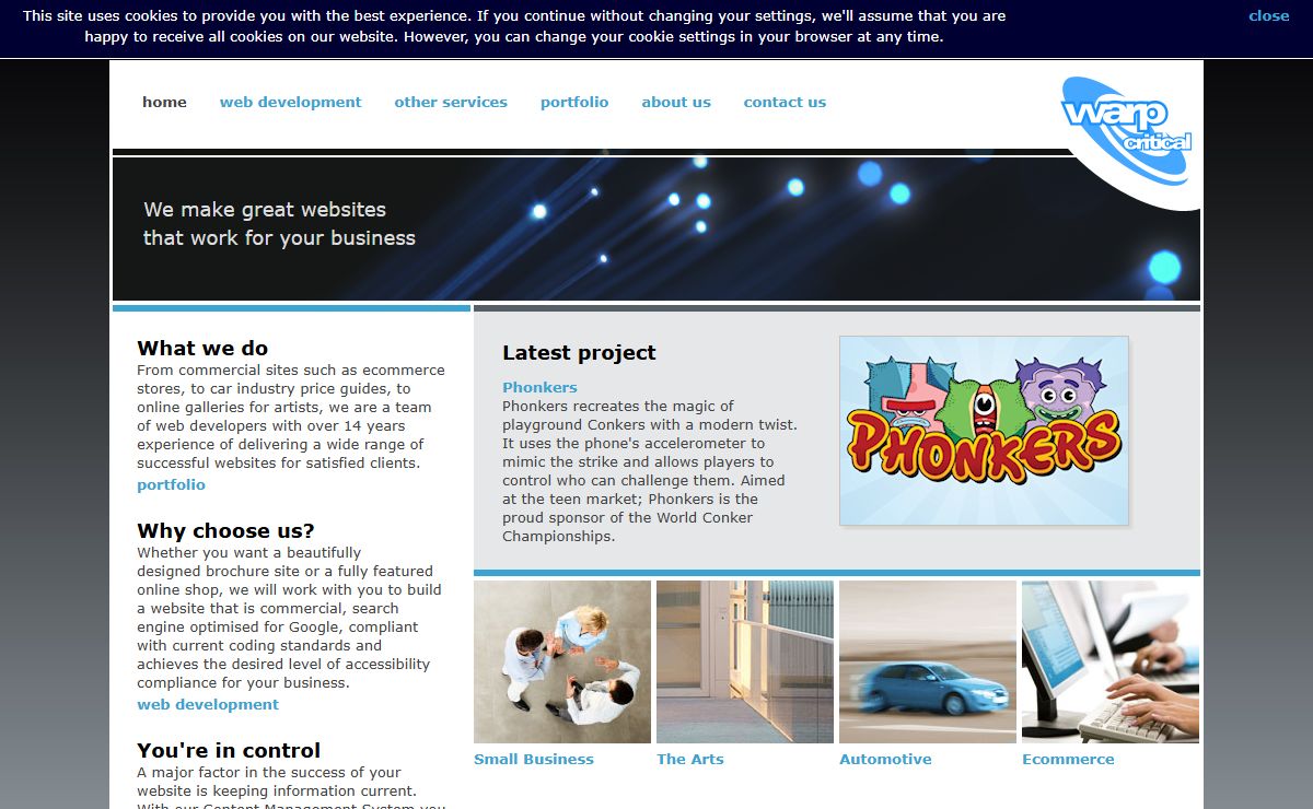 Warp Critical - Web Developers