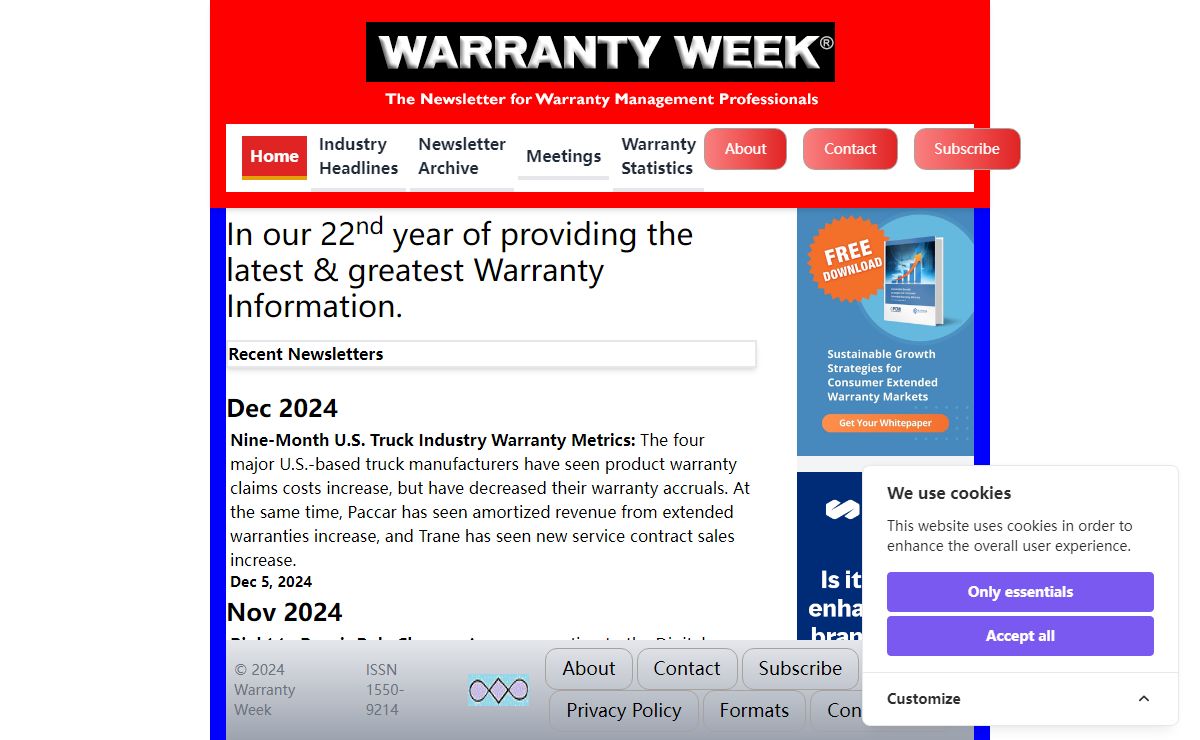 Warranty Week