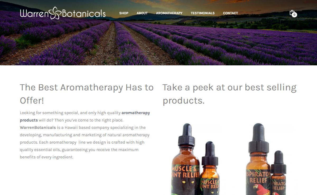WarrenBotanicals.com – Uncommon Treatments to Common Problems