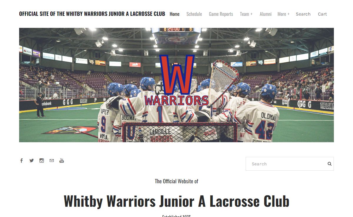 OFFICIAL SITE OF THE WHITBY WARRIORS JUNIOR A LACROSSE CLUB - Whitby Warriors Jr. A Lacrosse