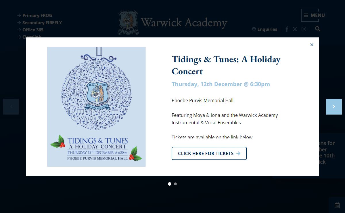 Warwick Academy - Home