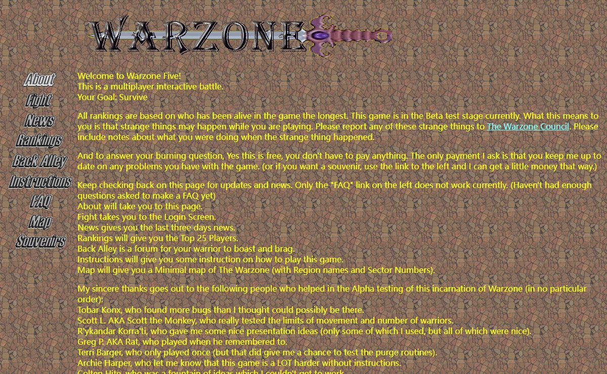 Welcome To Warzone Five