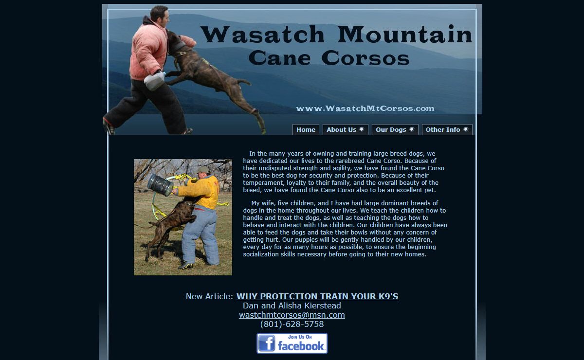 Cane Corso Breeder in Utah, Wasatch Mountain Cane Corsos