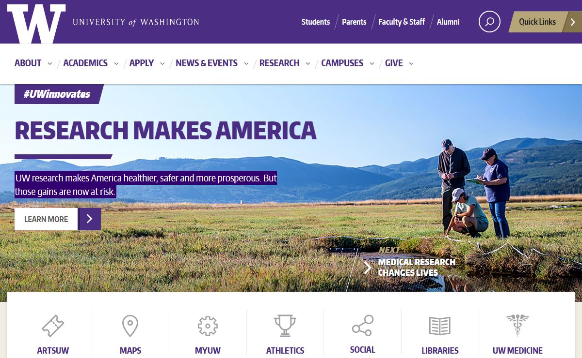 UW Homepage
