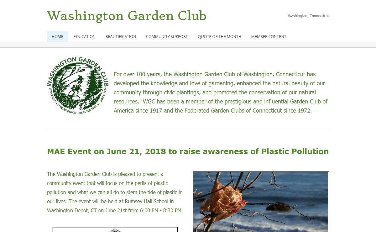 Washington Garden Club - Home