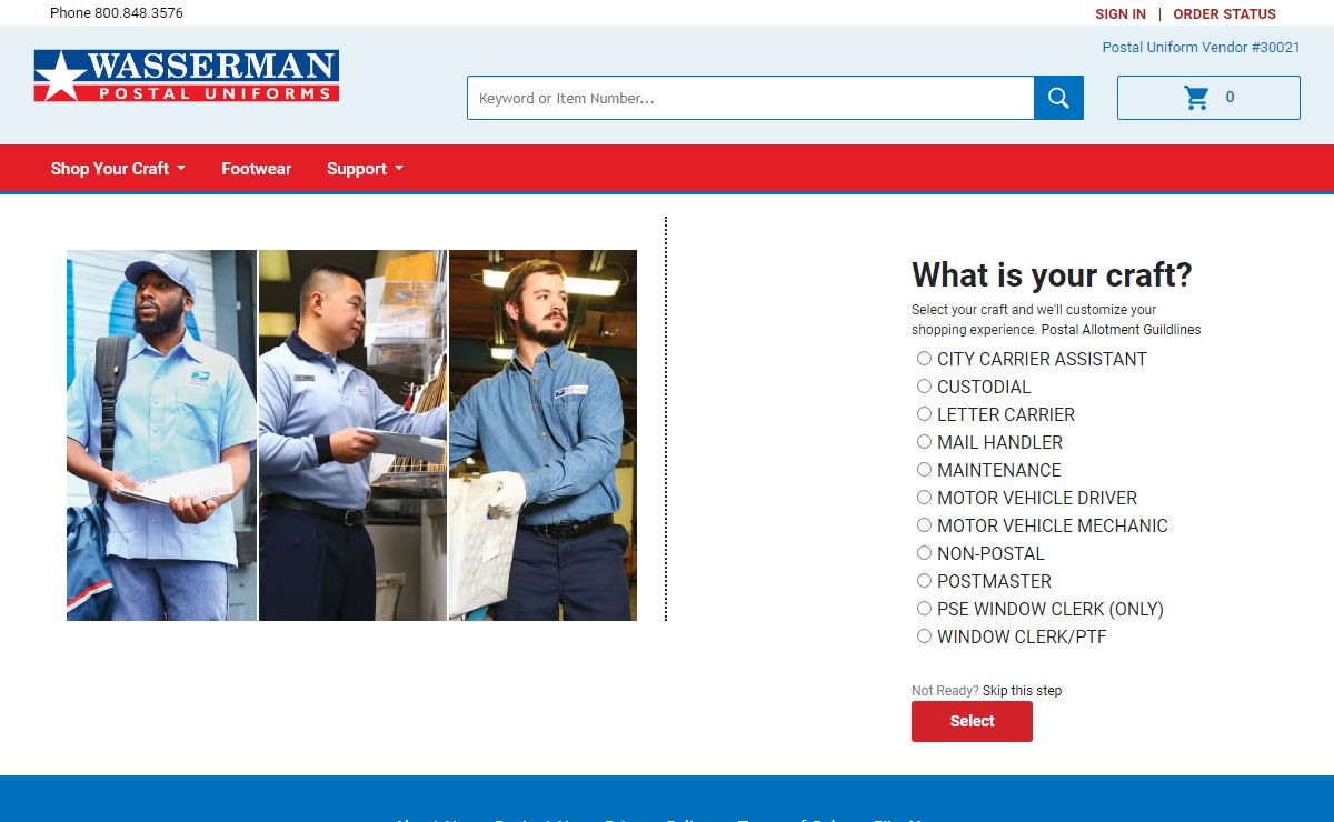 Wasserman Uniform | Quality USPS Postal Uniforms at Discount Prices