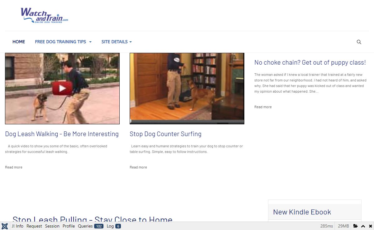 Jeff Millman Dog Training in Cary, NC presents dog training videos