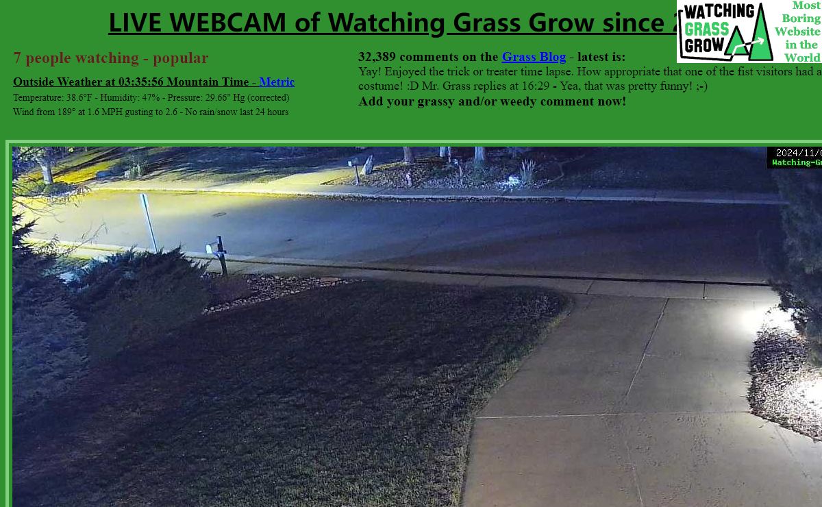 Watching Grass Grow - WO
