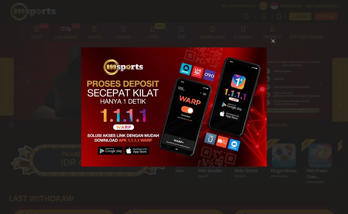 899SPORTS: Situs Gacor Hari Ini & Slot Resmi Terpercaya