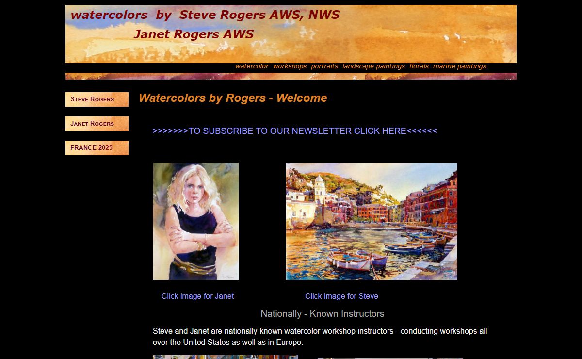 Steve and Janet Rogers Welcome