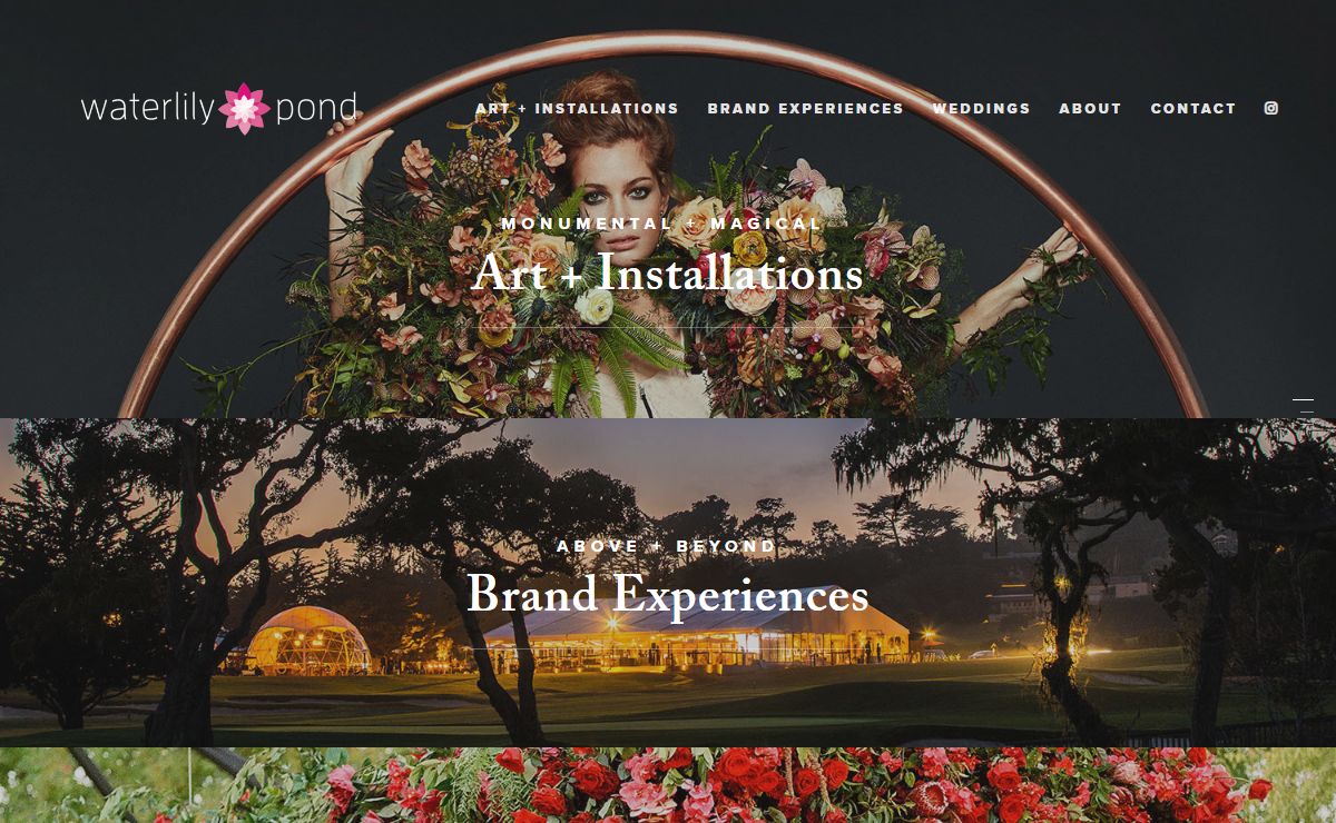 High-End Floral & Event Artists San Francisco | Waterlily Pond