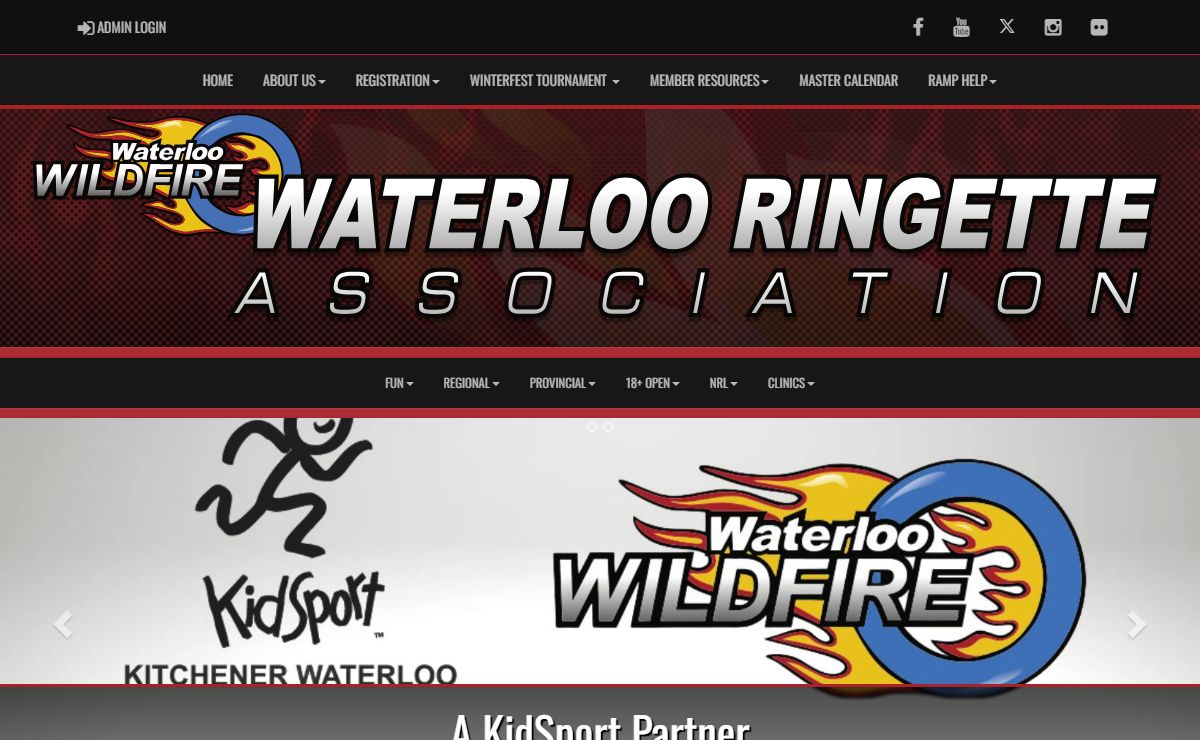 Waterloo Ringette Association : Website by RAMP InterActive