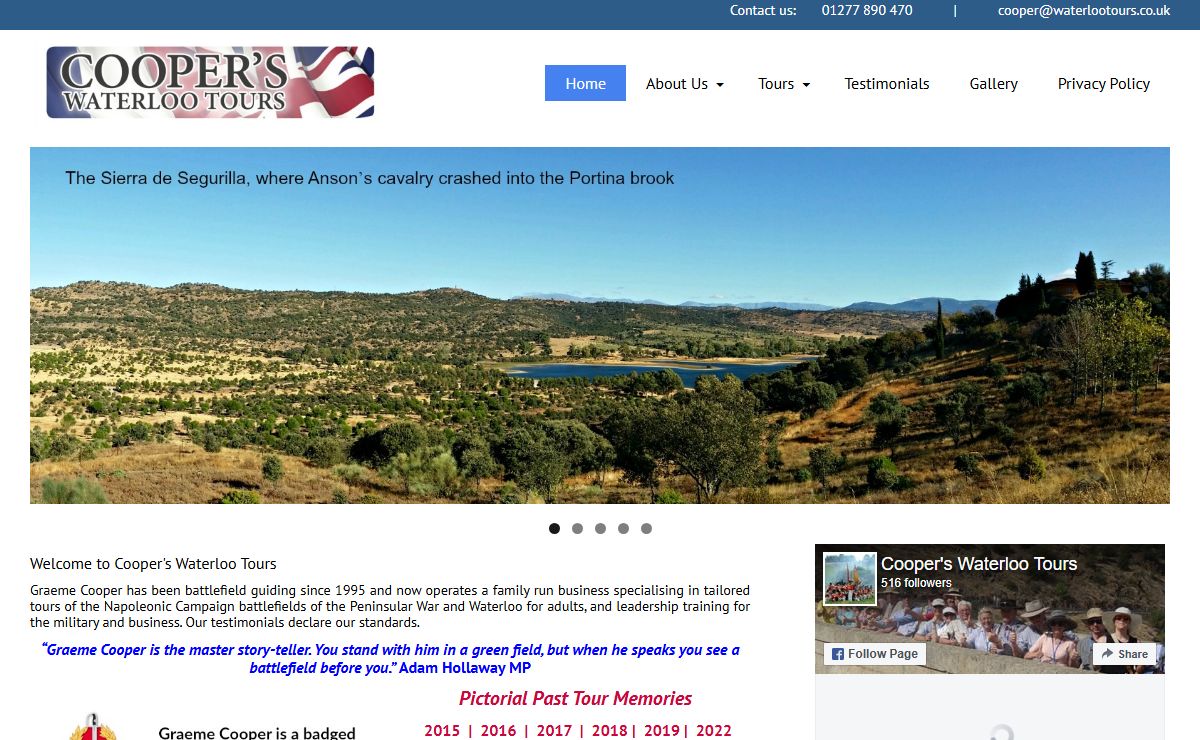 Cooper's Waterloo Tours