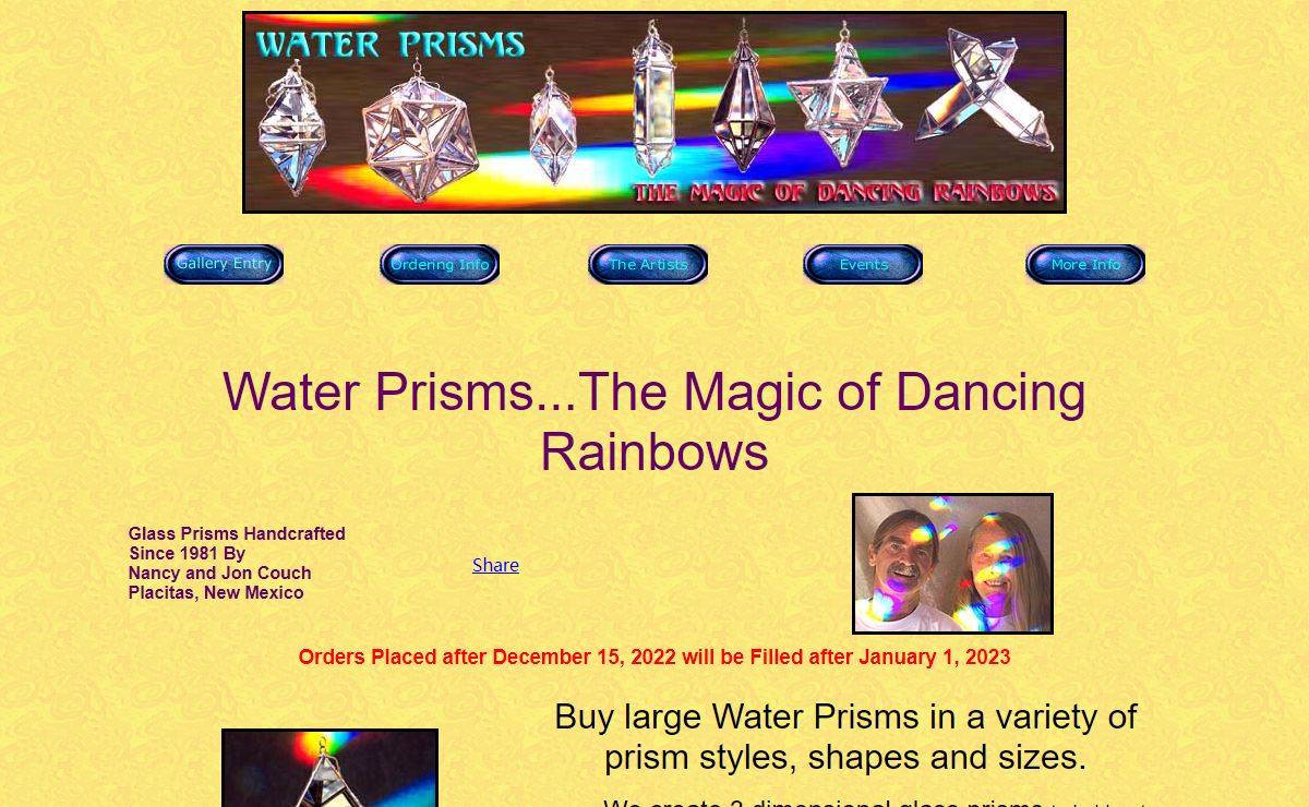 Water Prisms...The Magic of Dancing Rainbows