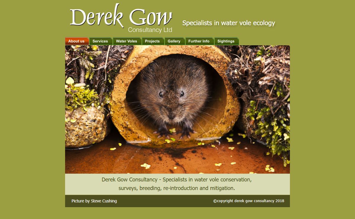 Derek Gow Consultancy l Specialists in water vole conservation
