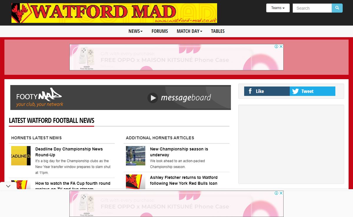 Watford News - Hornets-Mad
