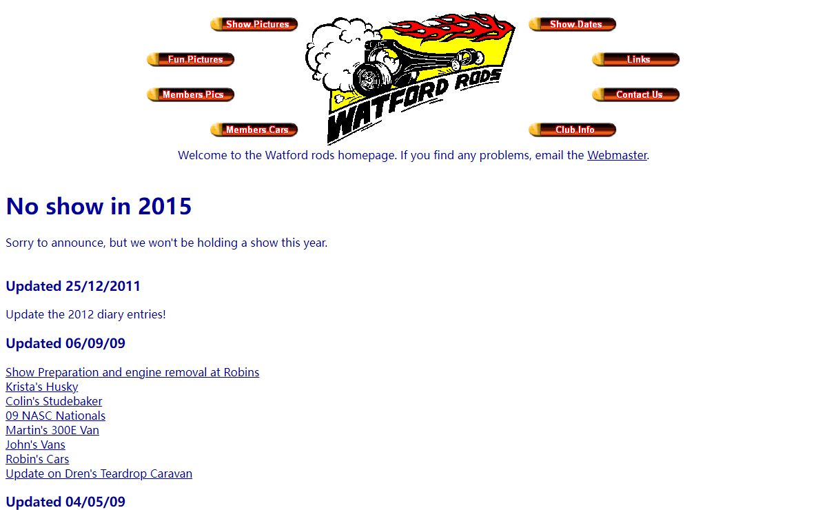Watford Rods - Homepage