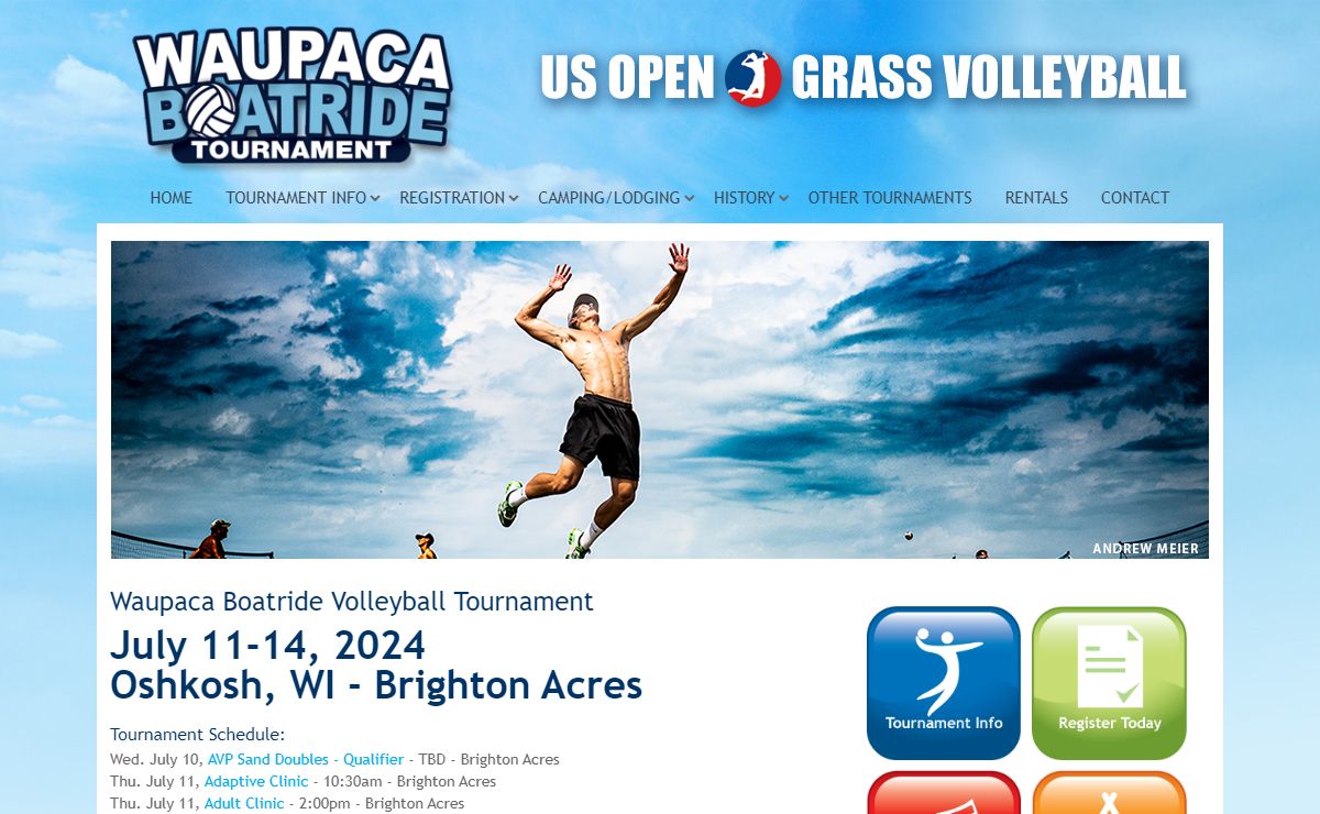Waupaca Boatride Volleyball Tournament - The World's Largest Outdoor Volleyball Tournament